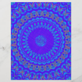 Flyer Blue Kaleidoscope Bulk Scrapbook Paper Pages