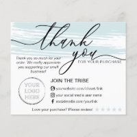 Blue Online Store Small Business Obrigado