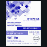 Flyer Blue Squares, Optista, técnico<br><div class="desc">Folhetos Azuis,  Óptico,  Informadores De Publicidade Técnicos Pela Loja De Cartão de visita.</div>