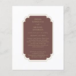 Flyer Boda de Orçamento Bilíngue Espanhol Casamento