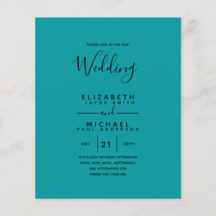 Flyer Boda Espanhola Bilíngue Casamento Inglês do ORÇ