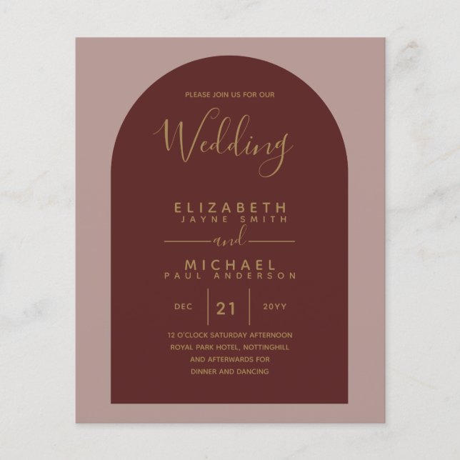 Flyer Boda Espanhola Bilíngue Casamento Inglês do ORÇAME (Frente)