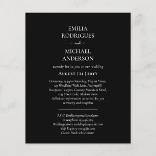Flyer Boda Espanhola de BILINGUAL, com dupla face orçam