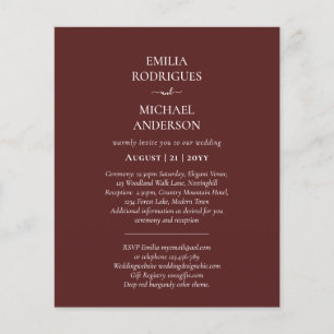 Flyer Boda Espanhola de BILINGUAL, com dupla face orçam
