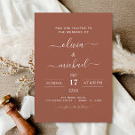 Flyer Boho De Orçamento Queimado Convites De Casamento L<br><div class="desc">Apresente o seu casamento com um toque de charme e uma pop de elegância laranja queimada com nossos Convites de Casamento Laranja Burnt Boho de Orçamento. Esses convites econômicos, mas na moda, são projetados para casais que desejam o calor e a vibração da laranja queimada no tema do casamento, mantendo...</div>