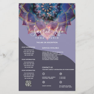 Flyer Boho Nebula Mandala, Mística