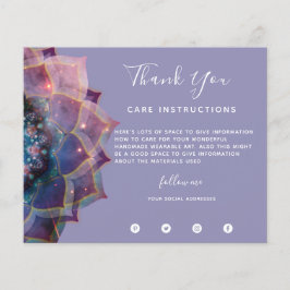 Flyer Boho Nebula Mandala, Mística