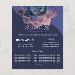 Flyer Boho Nebula Mandala, Mística