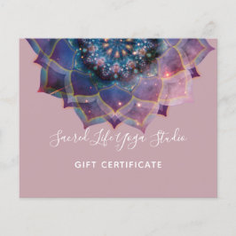 Flyer Boho Nebulosa Mandala, Mística