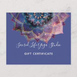 Flyer Boho Nebulosa Mandala, Mística