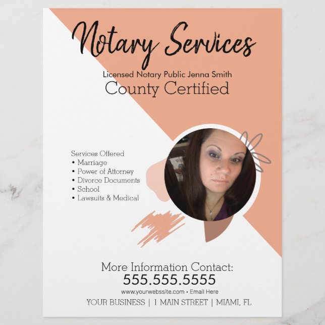 Flyer Boho Photo Business de Serviços de Notícias Públic (Frente)