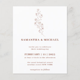 Flyer Boho Terracotta Indie Rustic - Pequeno orçamento b