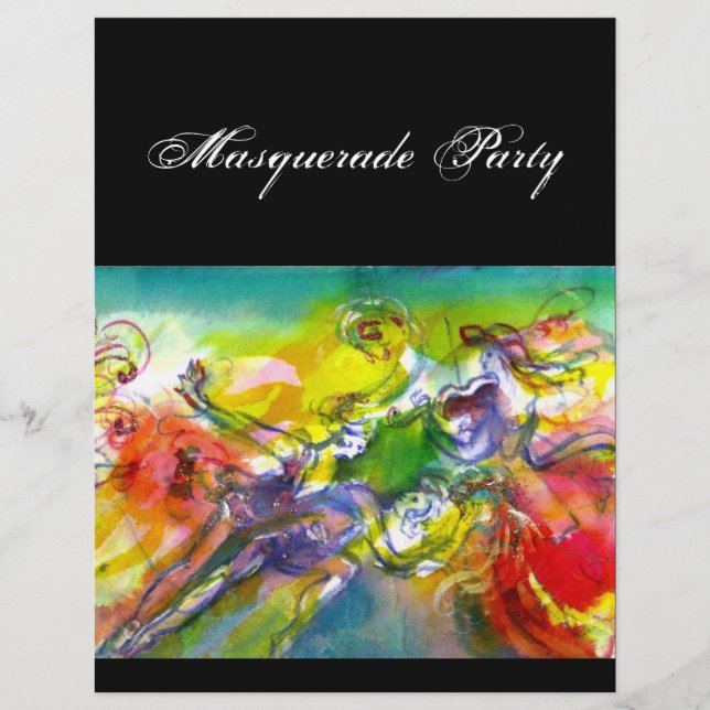 Flyer Bola de Mascarada CARNIVAL ITALIANA, dança e músic (Frente)