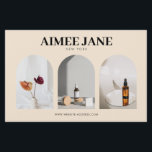 Flyer Bold Minimalist Boutique, Salon Photo Trio Ivory<br><div class="desc">Elevem sua marca e promoções com nosso modelo de folheto personalizável, projetado para cativar butiques, maquiadores, salões de beleza, fotógrafos, compras on-line e muitos outros. Nossa design elegante e minimalista coloca seu nome de empresa em destaque, chamando instantaneamente a atenção de sua plateia. Com três marcadores de fotos elegantemente arquivados...</div>