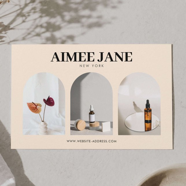 Flyer Bold Minimalist Boutique, Salon Photo Trio Ivory (Criador carregado)