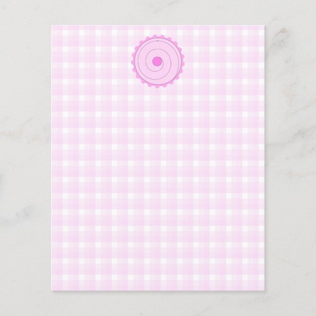 Flyer Bolo de rosa. (Frente)