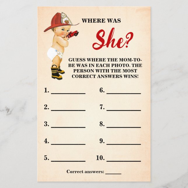 Flyer Bombeiro Onde a mãe estava para ser Chá? (Frente)