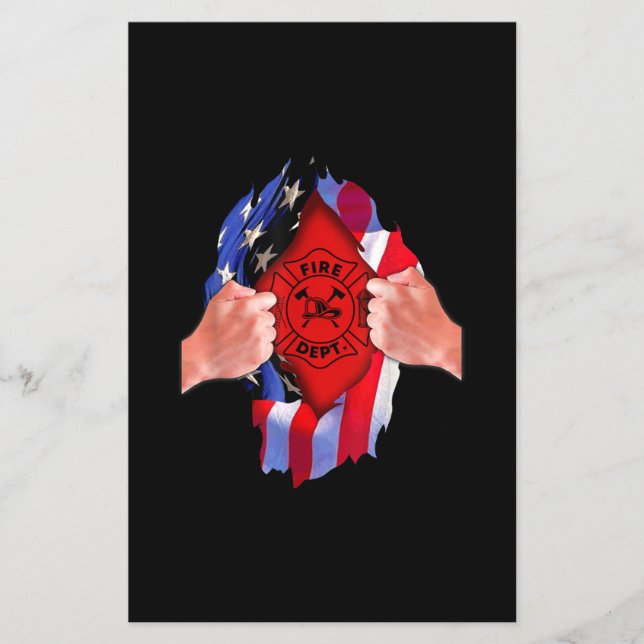 Flyer Bombeiros - Linha Vermelha fina (Frente)