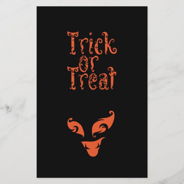 Flyer Boo Trick ou Treine design (Frente)