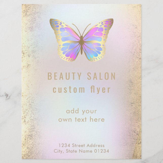 Flyer borboleta pastel (Frente)