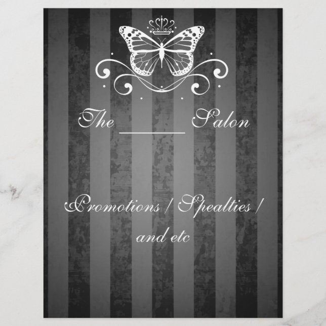 Flyer Borboleta Real Branca Elegante (Frente)