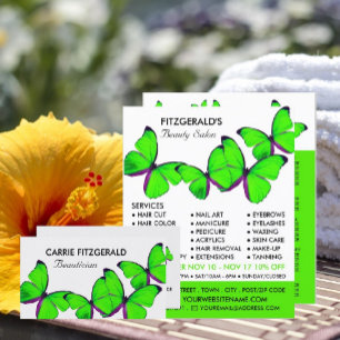 Flyer Borboletas Verdes, Beauticista, Adverte de Beauty