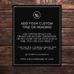 Flyer Borda de quadro minimalista Logotipo comercial per<br><div class="desc">Esse passageiro moderno e minimalista seria excelente para as necessidades de sua empresa/promocional. Adicione facilmente seus próprios detalhes clicando na opção "personalizar".</div>