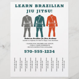 Flyer Brasil Jiu Jitsu BJJ Lições Rasgam Fitas