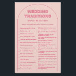 Flyer Brinde cor-de-rosa, tradições de casamento, jogo d<br><div class="desc">Projetado para coordenar com nossa Coleção de Tipo Negrito, este rosa que ele disse que ela disse que o jogo do chá de panela apresenta a trendy & popular arch com texto ousado em sotaques cor-de-rosa & fuchsia. Para personalização mais avançada deste design, por exemplo, alteração do layout, da fonte...</div>