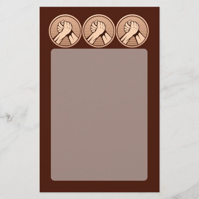 Flyer Bronze da luta de braço (Frente)