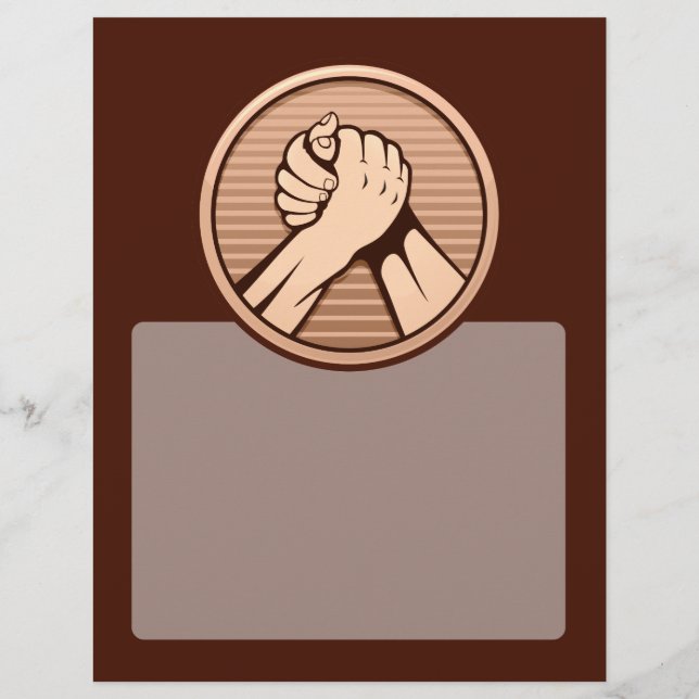 Flyer Bronze da luta do braço (Verso)