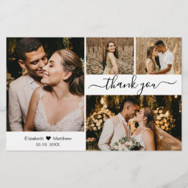 Flyer Budget 4 Photo Collage Wedding Thank You Script