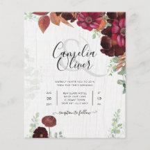 BUDGET All-in-1 Rustic Fall Maroon Burgundy Casame