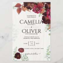 BUDGET All-in-1 Rustic Fall Maroon Burgundy Casame