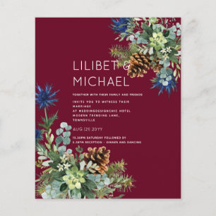 Flyer BUDGET Blue Thiste Weds