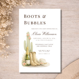 Flyer Budget Boots & Bubbles Western Baby Shower