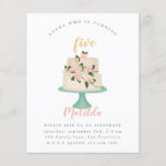 Flyer budget editable birthday cake party invitation<br><div class="desc">budget birthday cake party. A beautiful painted birthday cake design. edit the age to suit your occasion</div>
