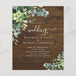 Flyer BUDGET Eucalyptus Greenery Casamento