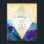 Flyer BUDGET Glitter Glam Foil Bonito Menina Qualquer Id<br><div class="desc">*** OBSERVAR que esta opção de orçamento é um folheto (envelopes NÃO incluídos), daí o preço baixo - o SATIN é a opção mais espessa aqui. Para mais opções de convite (tipos de papel/cartão mais espessos/maiores TRANSFERIR para 'convite' usando as ferramentas de página *** FAQS *** Este item tem campos...</div>