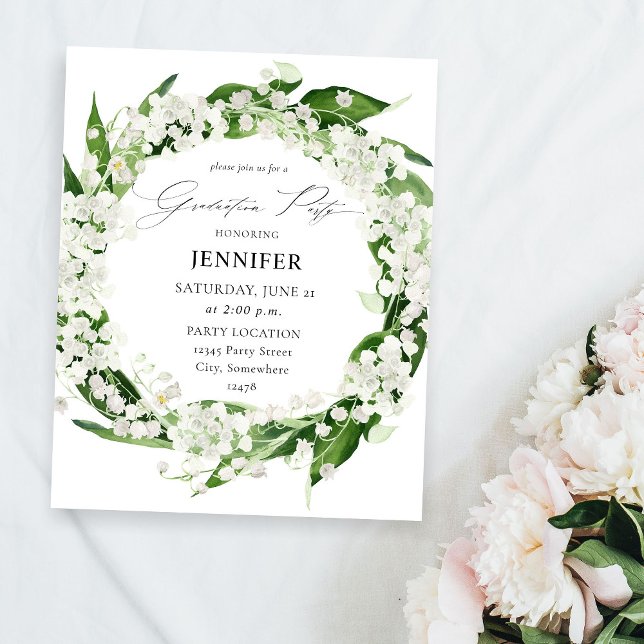 Flyer Budget Lily da Festa de formatura Floral do Vale (Criador carregado)