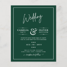 BUDGET Texto Monocromático Verde Esmeralda