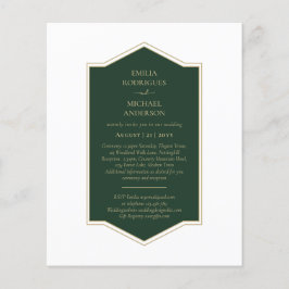 Flyer BUDGET Texto Monocromático Verde Esmeralda