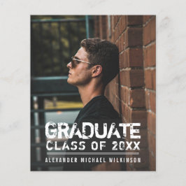 Flyer BUDGET Vintage Grunge Tipografia Formando Anúncio