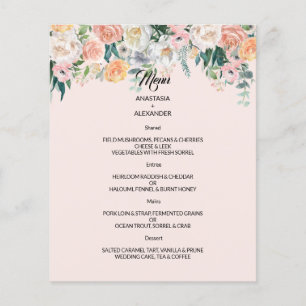 FLYER BUDGET WEDDING MENU.