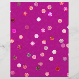 Flyer Bulk - Pink Twisty Polka Dot Spiral Scrap Paper