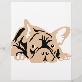 Flyer Bulldog Francês rosa