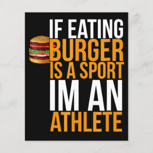 Flyer Burger Hamburger CHURRASCO Humor Engraçado Pun Ide