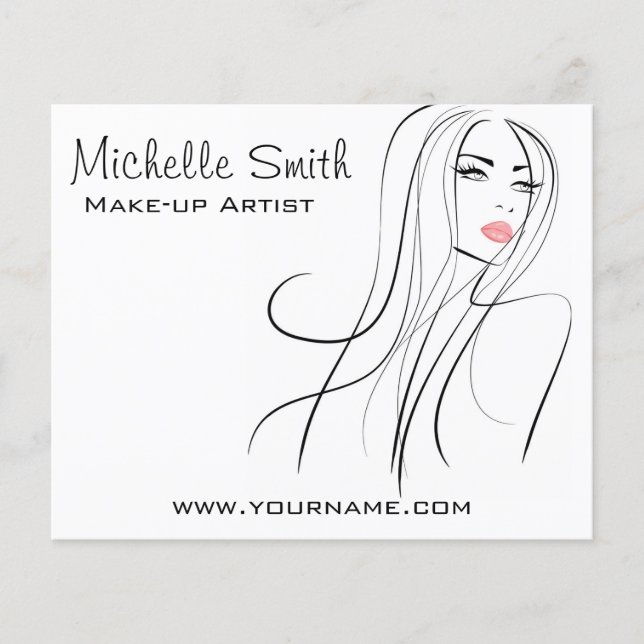 Flyer Cabeleireiro compositor de cabelos longos (Frente)