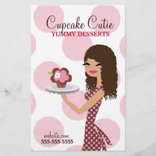 Flyer Cabelo encaracolado de Cutie Brown de 311 cupcakes