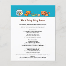 Flyer Cachorro Cachorro Caminhando com Animais